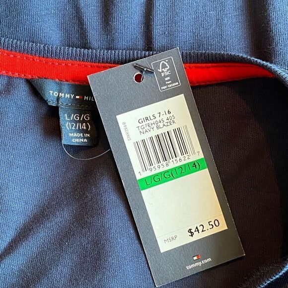 Tommy Hilfiger GIRLS LARGE (12/14) Short Sleeve Dress - Picture 5 of 6